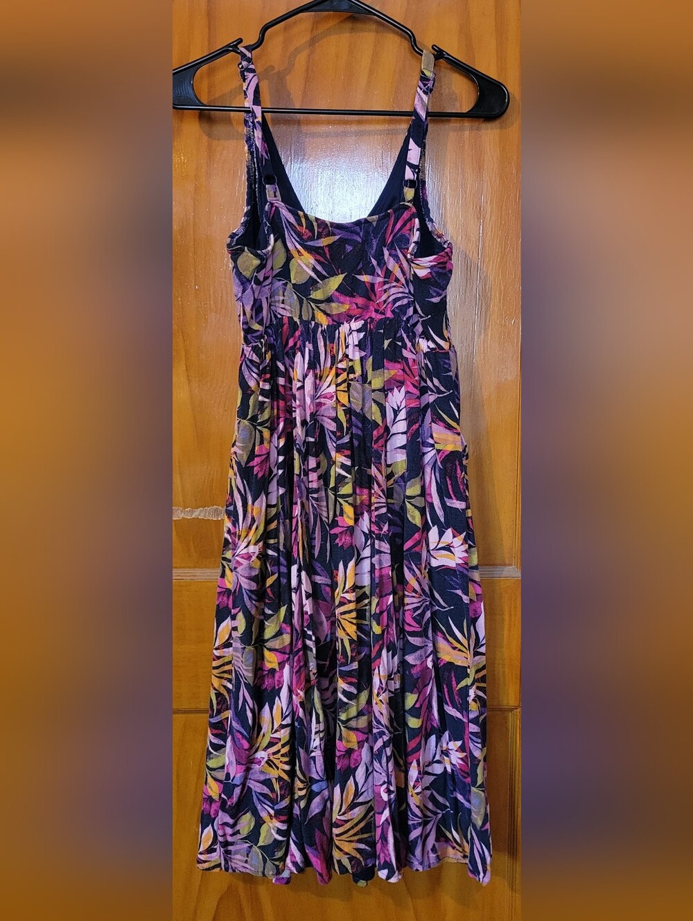 Tropical Leaf Print Midi Dress Torrid 00 Womens 10